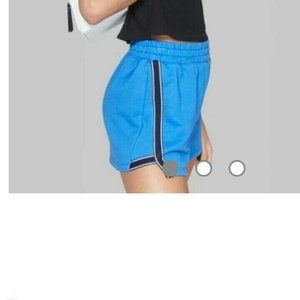 Women's Wild Fable Blue Shorts with Black Stripe M